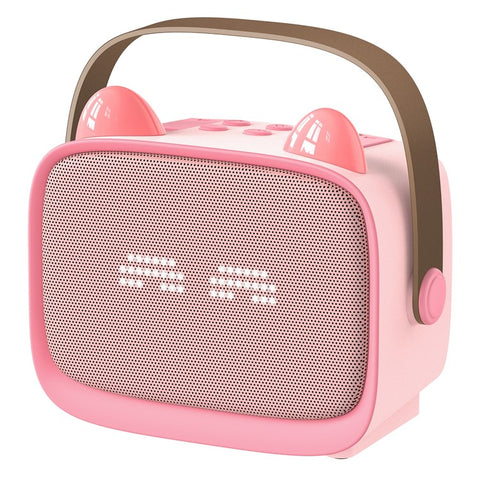 T99 Children Karaoke Speaker with Single Microphone Multi Light Modes Bluetooth-Compatible Audio System