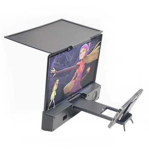 L12 12 inch Anti-blue Light HD Video Mobile Phone Screen Magnifier Amplifier with Bluetooth-compatible Speaker Phone Holder