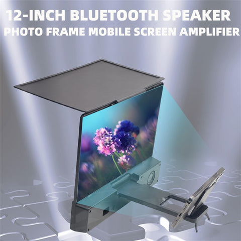 L12 12 inch Anti-blue Light HD Video Mobile Phone Screen Magnifier Amplifier with Bluetooth-compatible Speaker Phone Holder
