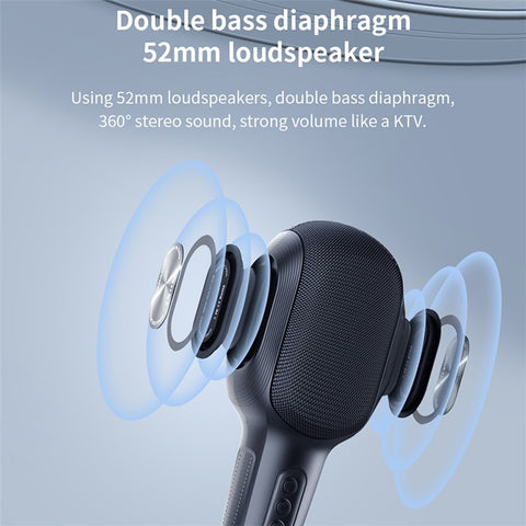 ZEALOT S58 Wireless Bluetooth-compatible Karaoke Microphone Rechargeable Home KTV Party Handheld Mic Speaker