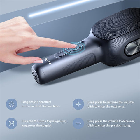 ZEALOT S58 Wireless Bluetooth-compatible Karaoke Microphone Rechargeable Home KTV Party Handheld Mic Speaker