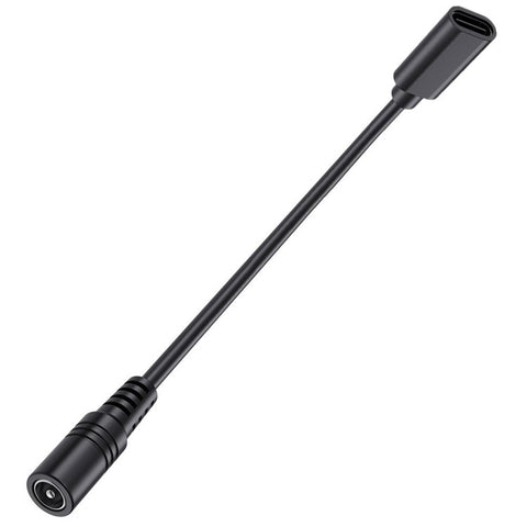 JUNSUNMAY 25cm Type-C Female to DC 5.5mm x 2.1mm Female Adapter Cable 5V 3A Power Extension Cord