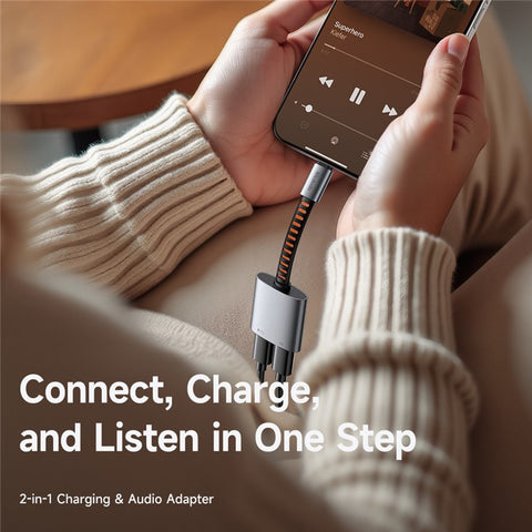 MCDODO CA-3370 MDD 2 in 1 Audio Adapter Cable USB-C to Dual USB-C Charging / Audio For Smartphones / Tablets