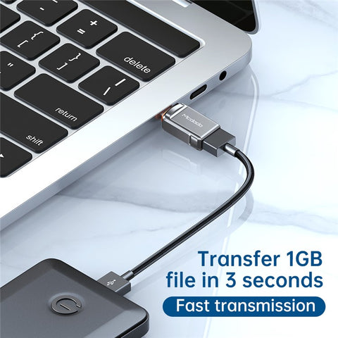 MCDODO OT-8730 USB-A 3.0 to Type-C Mini OTG Adapter