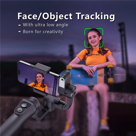 S5Bpro Intelligent AI Tracking 3-Axis Gimbal Stabilizer Anti-Shake Handheld Phone Holder Tripod