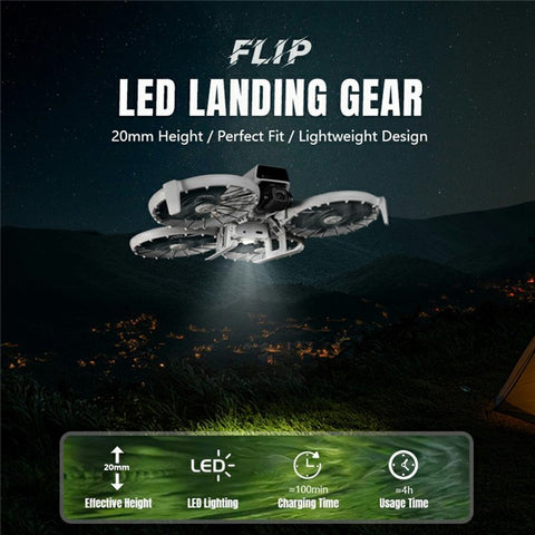 STARTRC 12200088 For DJI Flip Landing Gear with Night Light RC Drone Stand Accessory