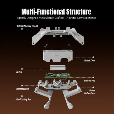 STARTRC 12200088 For DJI Flip Landing Gear with Night Light RC Drone Stand Accessory