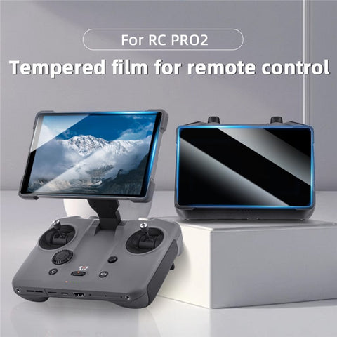 2Pcs For DJI RC Pro 2 Remote Control with Screen Ultra Thin Film Tempered Glass Screen Protector