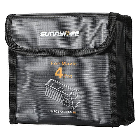 SUNNYLIFE M4P-DC011 For DJI Mavic 4 Pro Battery Safety Bag Explosion-Proof Pouch for 3 Batteries