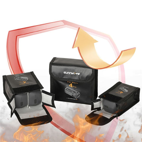 SUNNYLIFE M4P-DC09 For DJI Mavic 4 Pro Battery Safety Bag Explosion-Proof Pouch for Single Battery