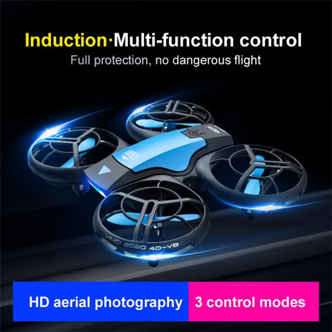 4DRC V8 Gesture Sensing RC Drone 5.0MP HD Camera FPV Altitude Hold Remote Control Quadcopter with 2 Batteries