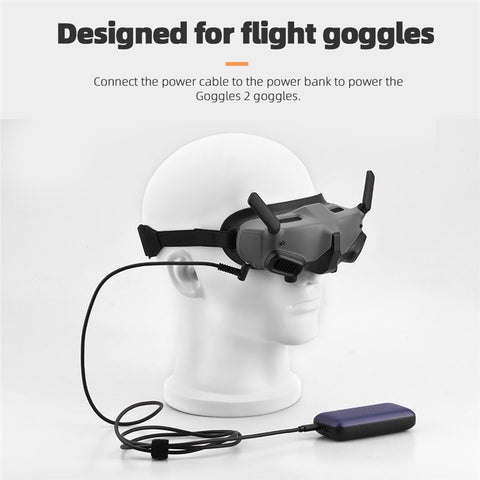 BRDRC DJI-9428 Power Supply Cable for DJI Goggles 2, Type-C Cable Goggles Glasses Power Cord