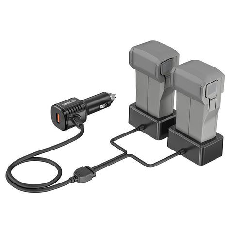 STARTRC 1124026 2-in-1 Car Charger for DJI Mini 4 Pro / Mini 3 / Mini 3 Pro Series Cigarette Lighter Charger