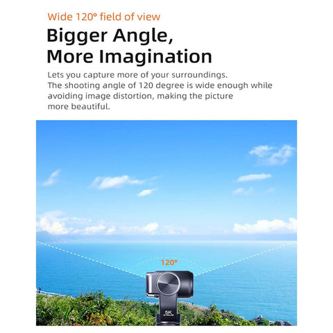 ORDRO M5 3 Axis Stabilizer Gimbal 3.5 Inch Rotating Screen Camcorder HD DV Travel Pocket Camera