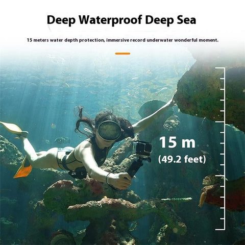 TELESIN S4-FHG-01-TGP For GoPro Hero 12 / 11 / 10 / 9 / 8 Buoyancy Rod Bluetooth-Compatible Underwater Remote Control