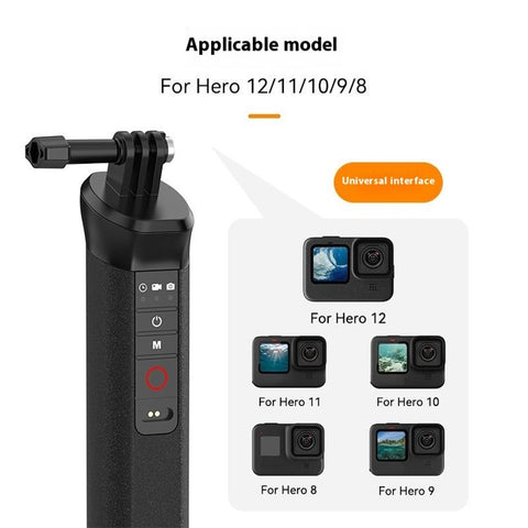 TELESIN S4-FHG-01-TGP For GoPro Hero 12 / 11 / 10 / 9 / 8 Buoyancy Rod Bluetooth-Compatible Underwater Remote Control