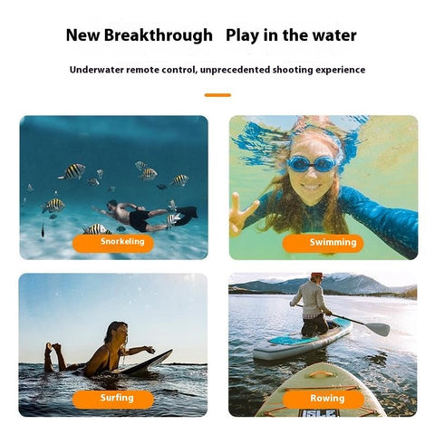 TELESIN S4-FHG-01-TGP For GoPro Hero 12 / 11 / 10 / 9 / 8 Buoyancy Rod Bluetooth-Compatible Underwater Remote Control