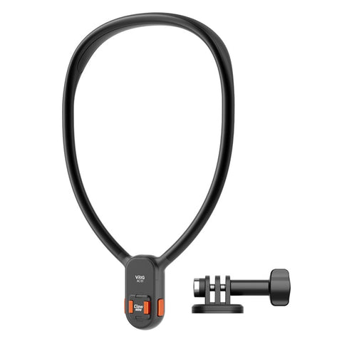VRIG AC01 Magnetic Neck-Mount Holder for Claw Mini Action Camera Necklace Holder Bracket for Fishing, Biking, Vlogging