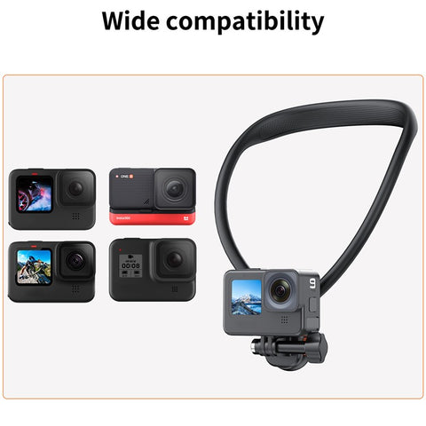 VRIG AC01 Magnetic Neck-Mount Holder for Claw Mini Action Camera Necklace Holder Bracket for Fishing, Biking, Vlogging
