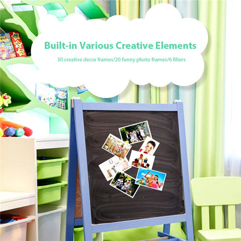 D7 2.4 Inch IPS Screen Dual Lens HD Kids Digital Camera Video Recorder