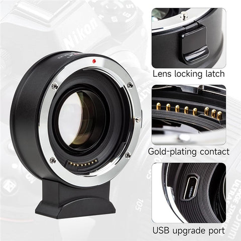 VILTROX EF-Z2 For Canon EF to Nikon Z Mount 0.71X Auto Focus Camera Lens Mount Adapter