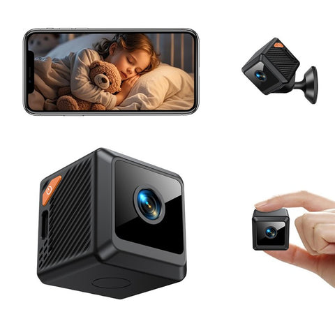 W02 1080P HD Security Camera 140 Degree Wide Angle Wireless Mini Surveillance Camera with 64GB TF Card