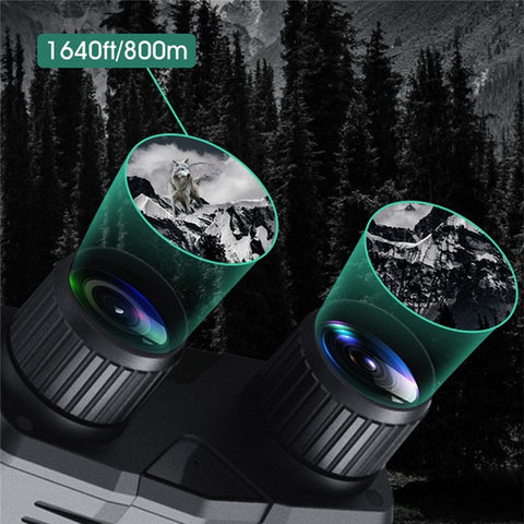 N003 Night Vision Goggles for Hunting, Full Color 4K HD Video WiFi Infrared Binoculars with 3.2 inch Screen