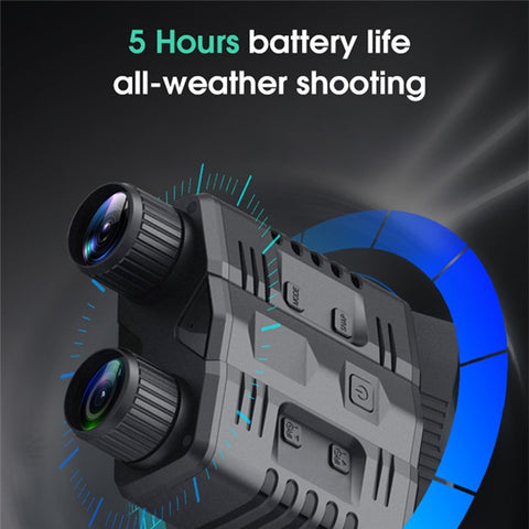 N003 Night Vision Goggles for Hunting, Full Color 4K HD Video WiFi Infrared Binoculars with 3.2 inch Screen