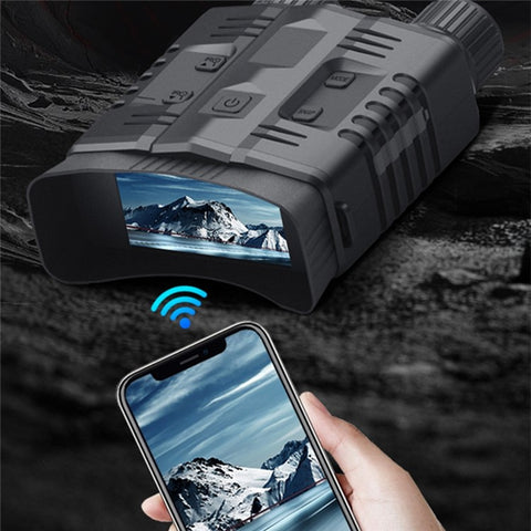 N003 Night Vision Goggles for Hunting, Full Color 4K HD Video WiFi Infrared Binoculars with 3.2 inch Screen