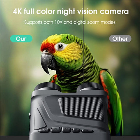 N002 4K HD 7-Gear Infrared Night Vision Binoculars 10X Digital Zoom Camera