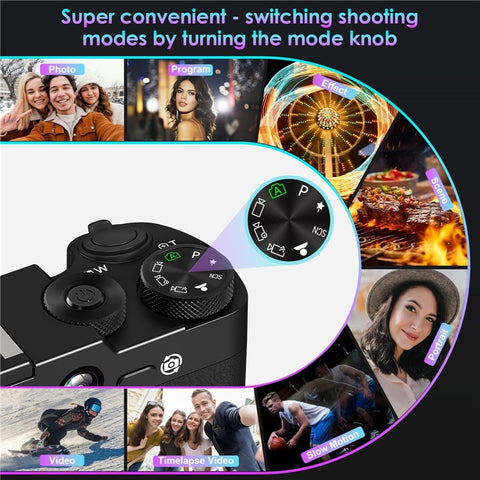 DC205X Dual Lens Camcorder High Definition Optical Zoom 5K Digital Camera Video Recorder