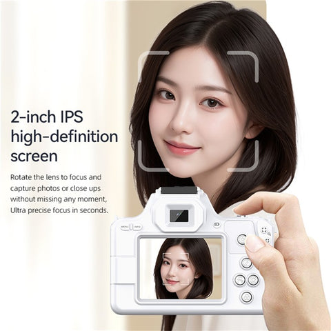 D11 Mini Digital Camera HD Video Recording DSLR Camera 48MP MAX with 64G Memory Card