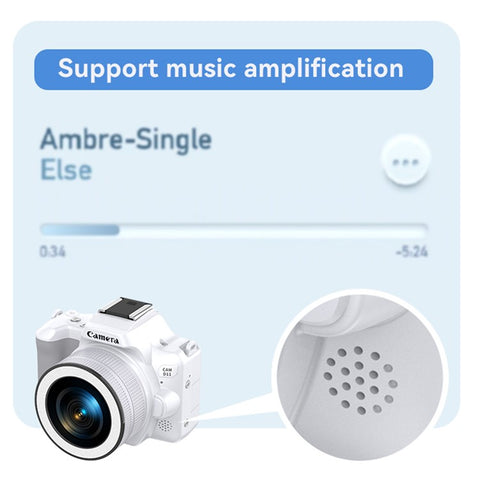 D11 Mini Digital Camera HD Video Recording DSLR Camera 48MP MAX with 64G Memory Card