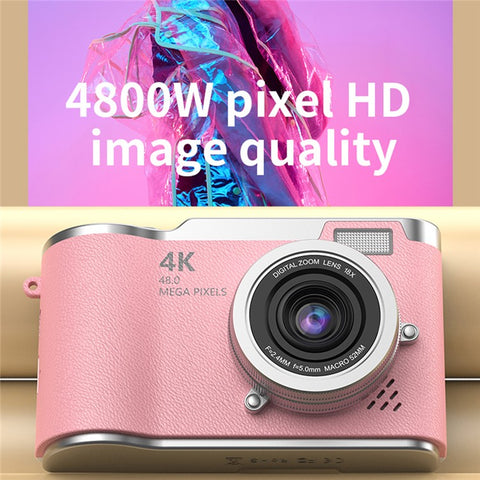 LK007 2.4 Inch Flip Screen High Definition Digital Camera 8X Zoom CCD Camcorder with 32G Memory Card + Card Reader