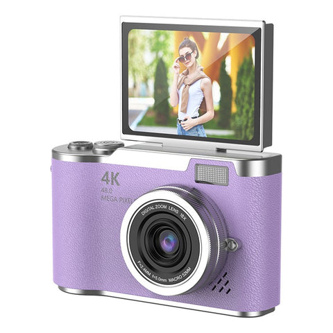 LK007 2.4 Inch Flip Screen High Definition Digital Camera 8X Zoom CCD Camcorder with 32G Memory Card + Card Reader