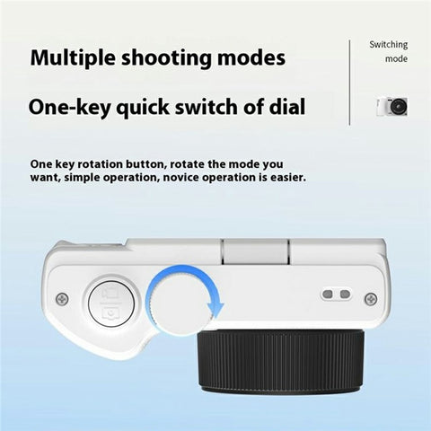 H8 3 Inch Flip Screen 48MP CCD Digital Camera 16X Digital Zoom 4K Video Recorder with 64G TF Card + Card Reader