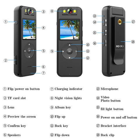 Z09 WiFi Outdoor Sports Cycling Video Recording Camera Rotatable Lens 4K HD Waterproof Camera