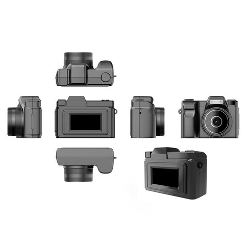 D7 0.96 Inch Screen Mini Digital Camera Built In Filters HD Photo Video Recording Retro Camera (with 32G TF Card)