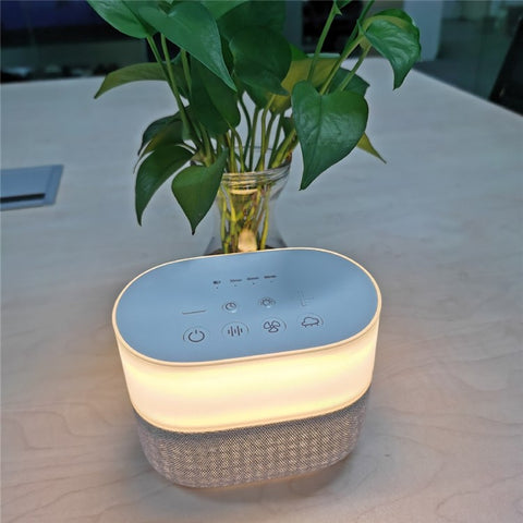 Rechargeable White Noise Hifi Sound Music Intelligent Timing Sleep Aid Instrument [with Night Light Function]