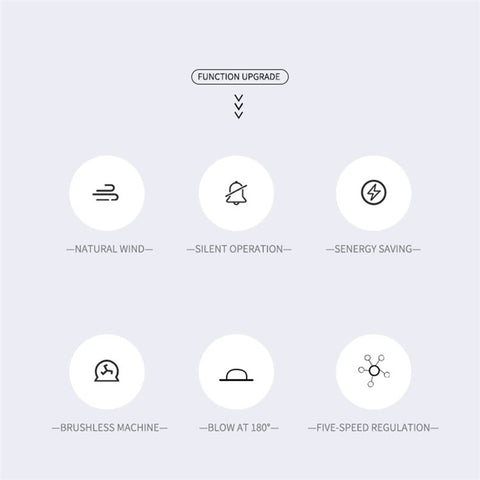 YOOBAO Q3C 3000mAh Desktop Fan 5 Wind Speed LED Digital Display Cooling Fan