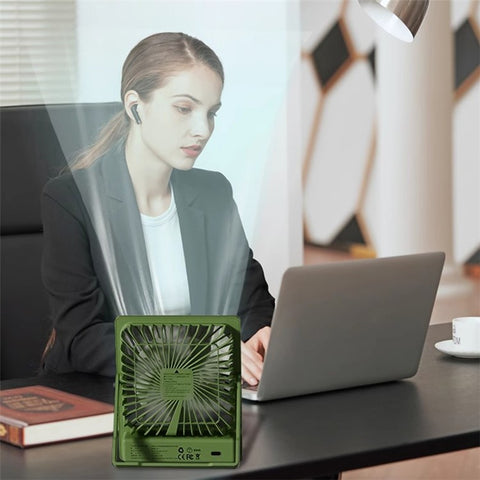 YOOBAO Q3C 3000mAh Desktop Fan 5 Wind Speed LED Digital Display Cooling Fan