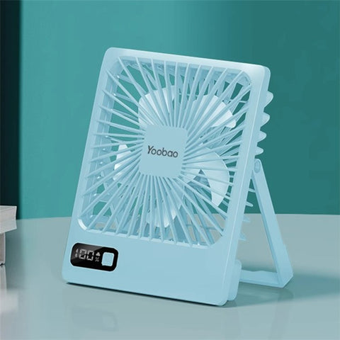 YOOBAO Q3C 3000mAh Desktop Fan 5 Wind Speed LED Digital Display Cooling Fan