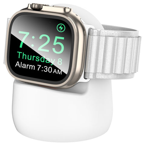 AHASTYLE PT195 For Apple Watch Ultra / Ultra 2 49mm Silicone Watch Charger Stand Desktop Holder