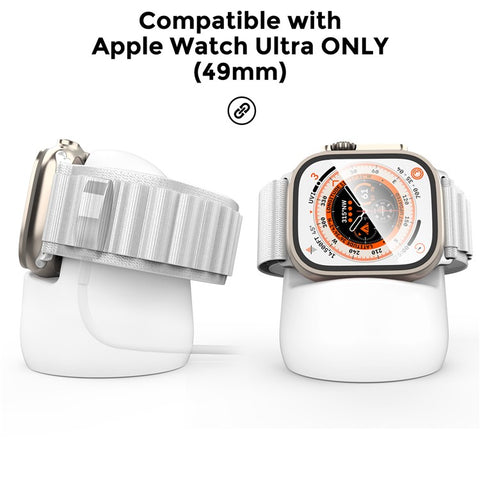 AHASTYLE PT195 For Apple Watch Ultra / Ultra 2 49mm Silicone Watch Charger Stand Desktop Holder
