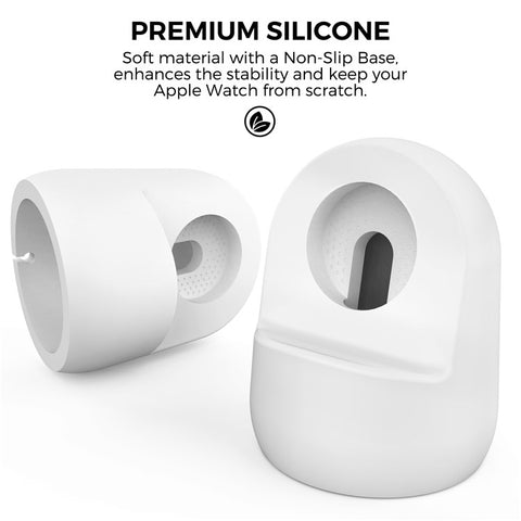 AHASTYLE PT195 For Apple Watch Ultra / Ultra 2 49mm Silicone Watch Charger Stand Desktop Holder