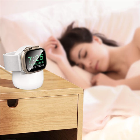 AHASTYLE PT195 For Apple Watch Ultra / Ultra 2 49mm Silicone Watch Charger Stand Desktop Holder