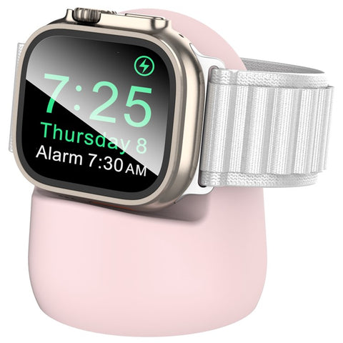 AHASTYLE PT195 For Apple Watch Ultra / Ultra 2 49mm Silicone Watch Charger Stand Desktop Holder