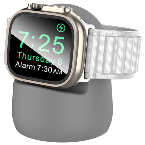 AHASTYLE PT195 For Apple Watch Ultra / Ultra 2 49mm Silicone Watch Charger Stand Desktop Holder