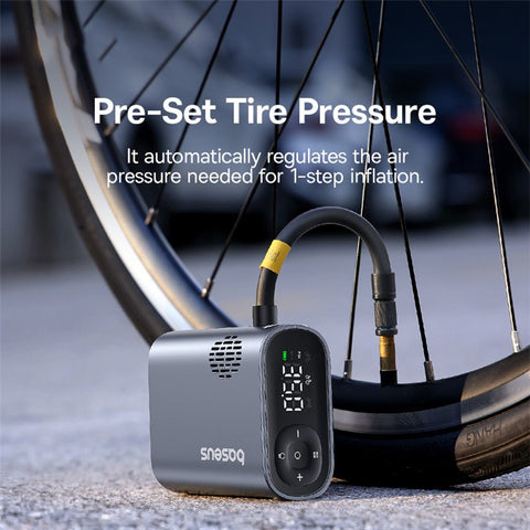 BASEUS Primetrip Series 150PSI Portable Bike Pump Ultra Fast Tire Inflato
