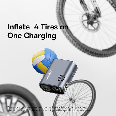 BASEUS Primetrip Series 150PSI Portable Bike Pump Ultra Fast Tire Inflato